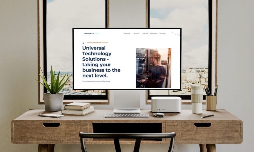UEBiz website after redesign